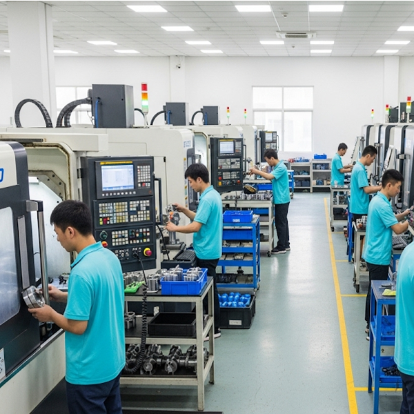 china machining production workshop